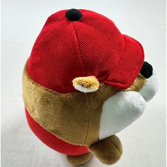 Buc-ees Beaver Plush Stuffed Animal Round Mascot Toy Jaag Red Hat Texas Souvenir - Picture 6 of 8